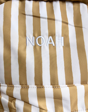 Mustard Stripe Junior Backpack - NOAH (WHITE)