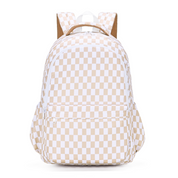 Caramel Check Campus School Backpack