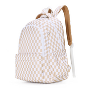 Caramel Check Campus School Backpack